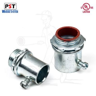 UL 1/2-in Zinc-Plated Steel EMT Set Screw Insulated Connector Conduit Fittings