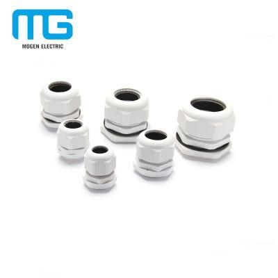 Ral7001 Pg Mg M Nylon Waterproof PA 66 Cable Glands with Rubber Seal and Nut