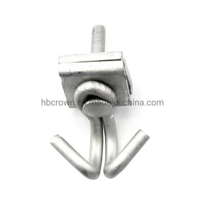Drop Cable Instalations Galvanized Steel RAM Horn Span Clamp