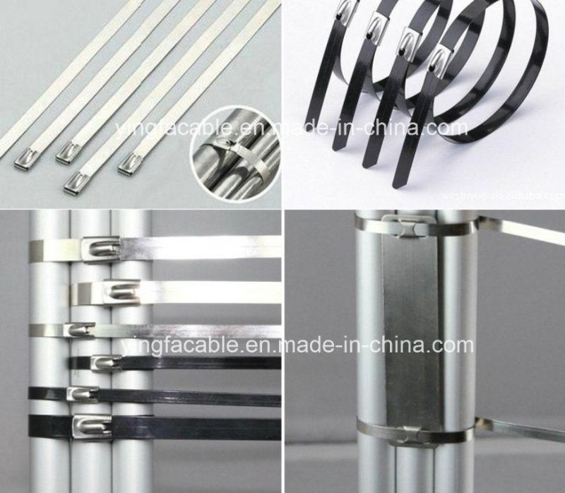 Free Samples Metal Stainless Steel Zip Ties 4.6X300