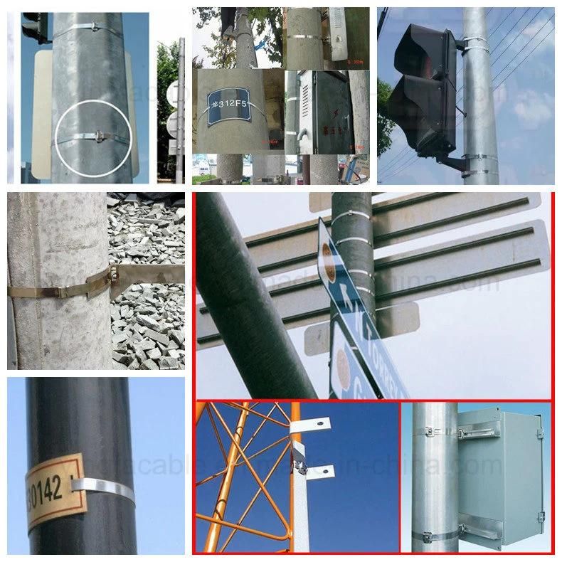 Metal Stainless Steel Cable Tie for Telecommunication