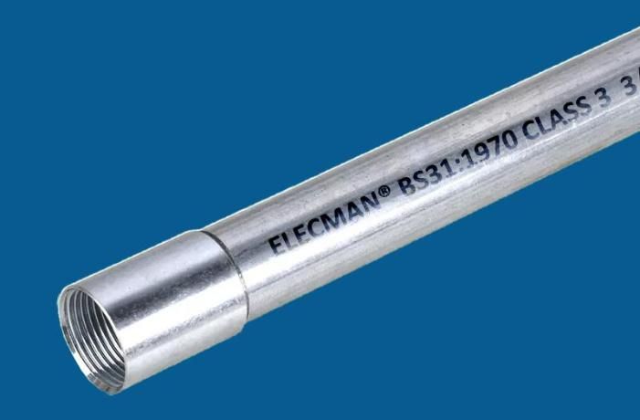 BS31 Standard Cable Conduit Class 3 Electrical Threaded Tube Class 4 Steel Rigid Conduit