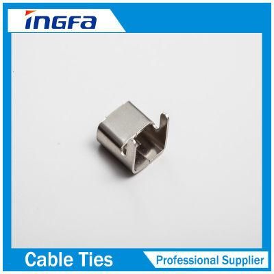304 316L Stainless Steel Lx Type Banding Clip with High Resistance to Corrosion