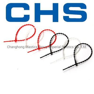 Knot Ties Pink Nylon Cable Straps Releasable Type