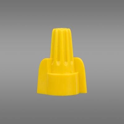 Double Wing Electrical Spiral End Connector with Screw Sp1 Yellow