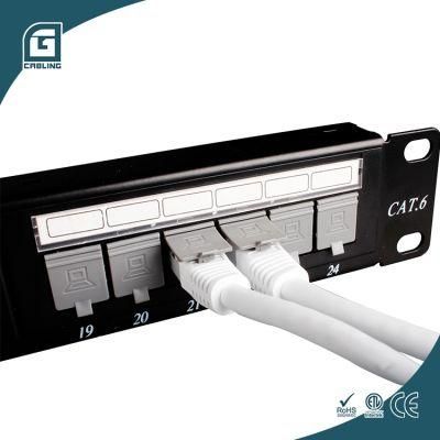 Gcabling 48port CAT6A Wall Mount Gigabit 48 Port Network -C6apanel1u48