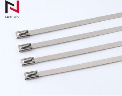 316 Stainless Steel Cable Ties 100PCS Wrap Coated Self Locking Metal Zip Ties