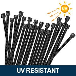 36.2" Zip Cable Ties (100 Pack) Heavy Duty Black Self-Locking Premium Nylon Cable Wire Ties
