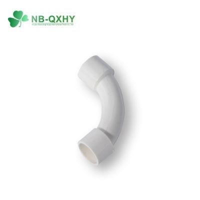 White PVC Flexible Electrical Conduit Elbow Bend Pipe Fitting