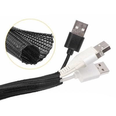 32mm Side Entry Braided Self Closing Wrap Sleeving for House and Office Cable Protection