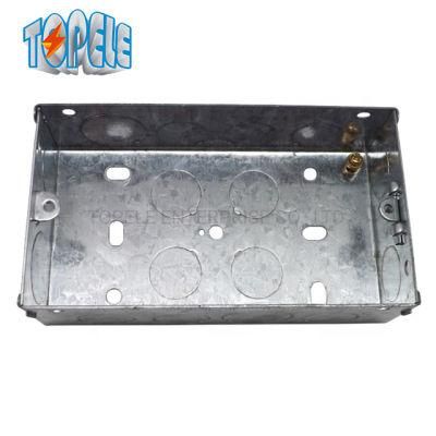 3X6 2 Gang Electrical Metalic Galvnized Switch Box/ Gi Conduit Junction Box