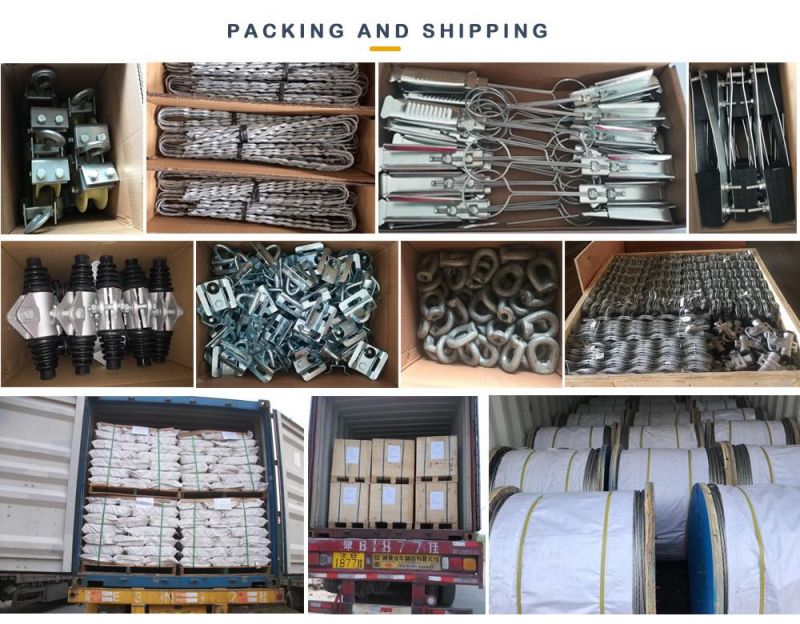 Suspension Clamp Span 100m 200m 500m for ADSS Fiber Optic Cable Fastening Clamp Accessories Fittings Price