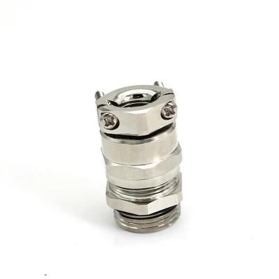 China Double-Locked Metal Cable Gland Nickel Plated Brass Pg16 Cable Gland
