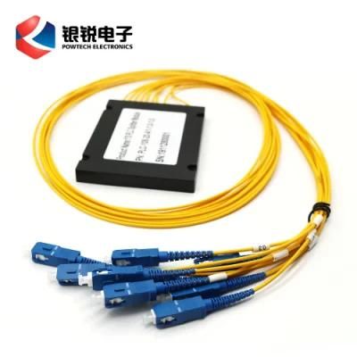 FTTH Accessories Fiber Optical Cable Planar Lightwave Circuit Splitter