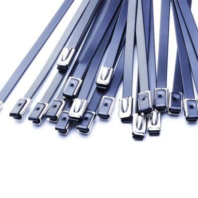 China Factory 7.9mm Width Soft Lock Releasable Stainless Steel Cable Ties