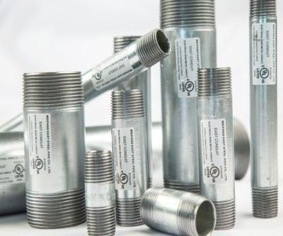 Intermediate Metal Conduit Nipple Steel Pipe Fittings IMC UL1242 Standard
