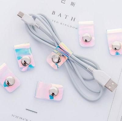 Creative Fashionable Laser Portable Earphone Cable Wrap