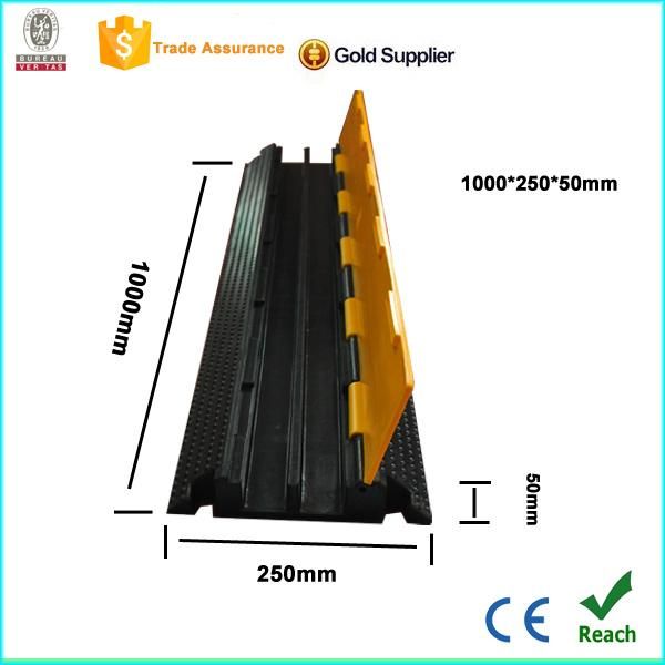 Two Channel Rubber Cable Protector Bridge with CE