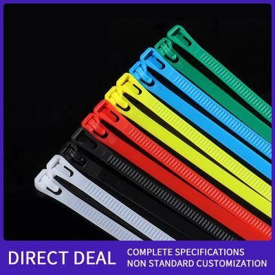 Releasable Nylon PA66 Cable Tie Zip Self Locking Plastic Wire Strap Releasable Cable Tie Adjustable Self Locked Nylon Cable Ties