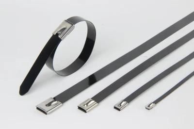Free Sample Cable Tie, Color Rubber Nylon Cable Tie, Plastic Sprayed Stainless Steel Cable Tie