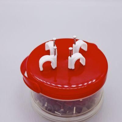 Factory 4mm-50mm Electrical Appliance Phoenix Wire Nail Clips Plastic Nylon Cable Clip 4mm-14mm