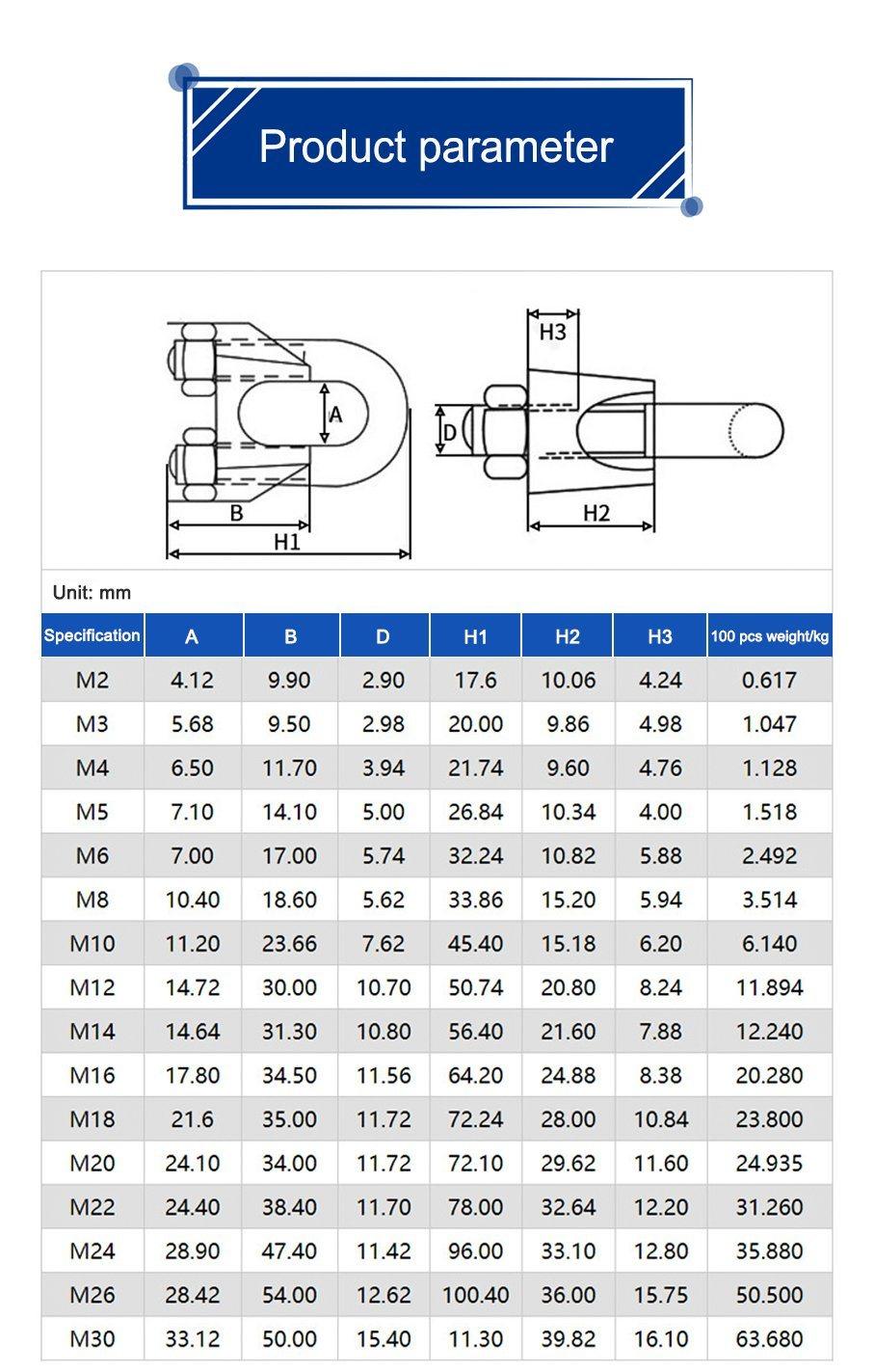 OEM Sheet Fabrication Zinc Plate Stamping Metal Wire Cable Clip