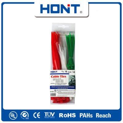 RoHS Releasable Cable Ties Hont Plastic Bag + Sticker Exporting Carton/Tray Buckle Cable Tie with CCC