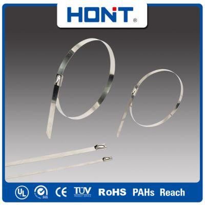CE Approved 4.6/7.9/10/12 Hont Plastic Bag + Sticker Exporting Carton/Tray Stainless Steel Nylon Cable Tie