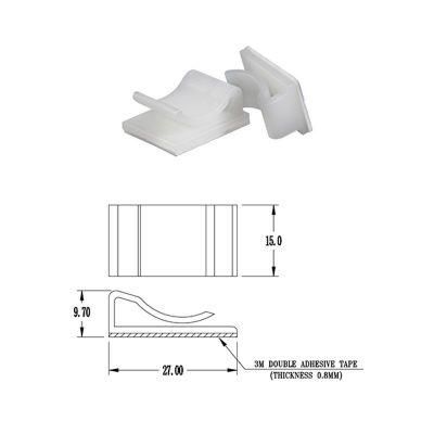 Plastic Wire Lock Mount Self Adhesive with Mmm, Nylon Household Appliances Instrumentations Wire Tie Saddle