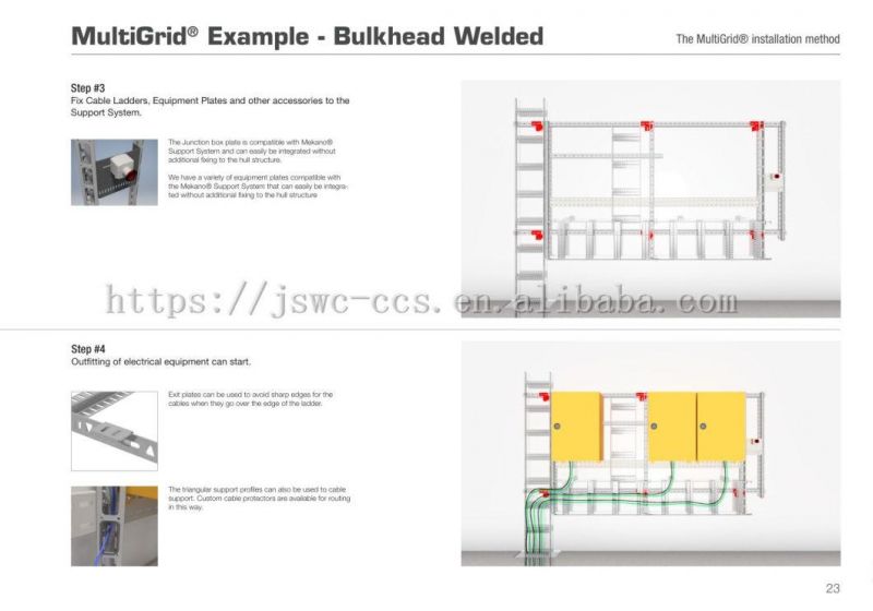 Galvanized Steel Cable Tray and Perforated Cable Tray Supporting System