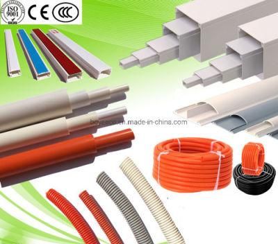 Electrical Products Electronics PVC Wire Protection Accessories Plastic Conduit Pipe PVC Cable Duct Trunking