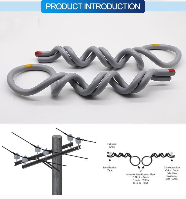 Hardware IEC Standard PVC Plastic Insulator Double Top Tie