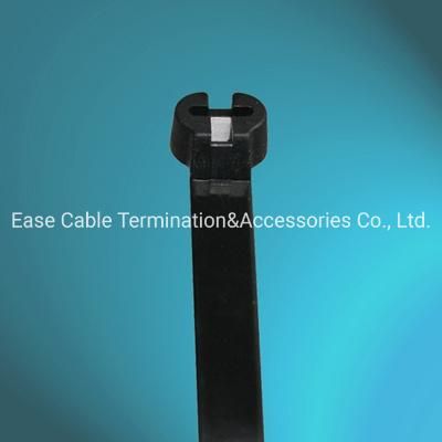Chinese Factory Stainless Steel Barb Metal Tooth Nylon Cable Tie