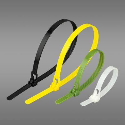 Nylon 66 PA66 Plastic Wire Straps Releasable Nylon Cable Tie