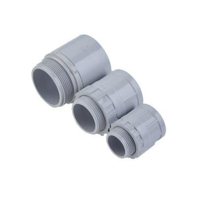 Halogen Free Plastic Electrical Pipe Fitting Male Threaded Adaptor