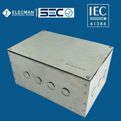 IEC 61386 Steel Electrical Junction Box Junction Box Chuqui Box Pregalvanized Caja Metalica 300 X 200 X 150