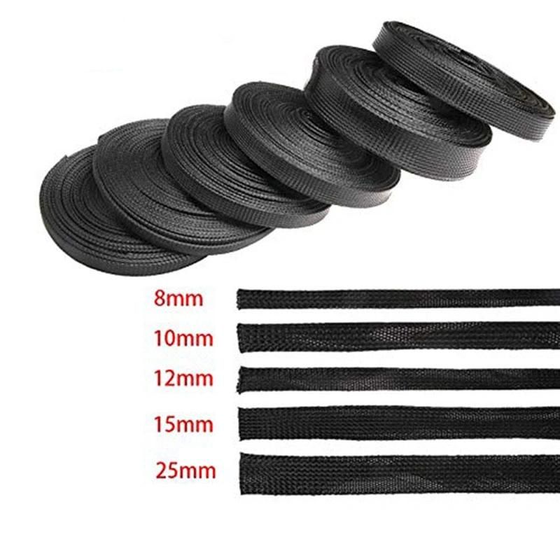 Durable Expandable Flexible Pet Fire Retardant Cable Sleeve Braided Cable Management