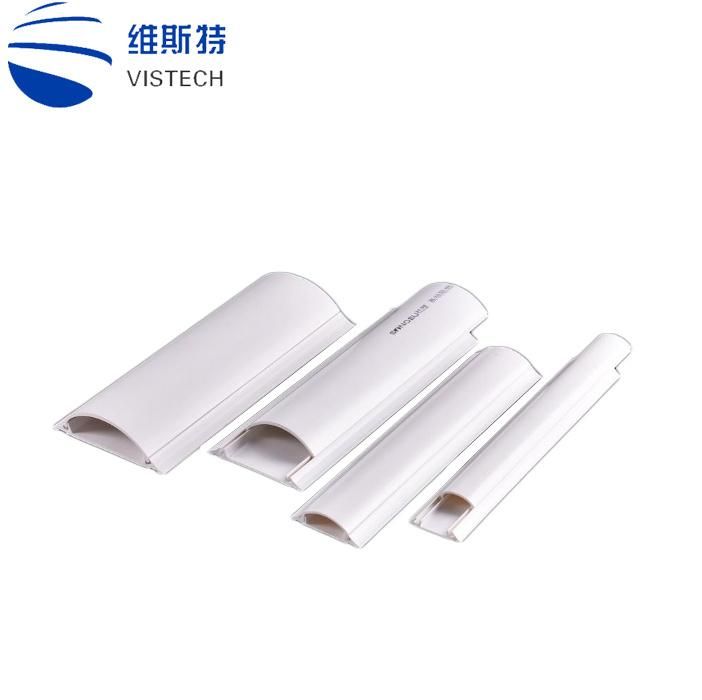 Heat Resistance PVC Outdoor Electrical Cable Trunking Accessories Pipe