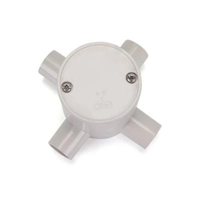 Conduit Pipe Fittings Plastic Halogen Free Electrical Shallow Junction Box