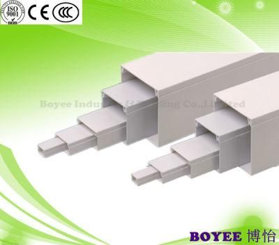 White Color PVC Solid Wiring Cable Trunking