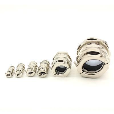 M27 Double Lock Gland Non-Slip Nickel Plated Brass Cable Connector