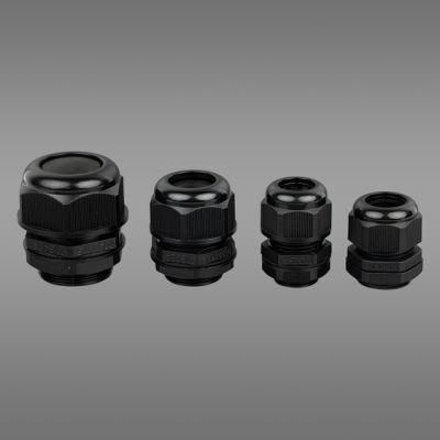 High Quality Free Sample IP68 Black Waterproof Mg Type Nylon Cable Gland with Washer Mg12