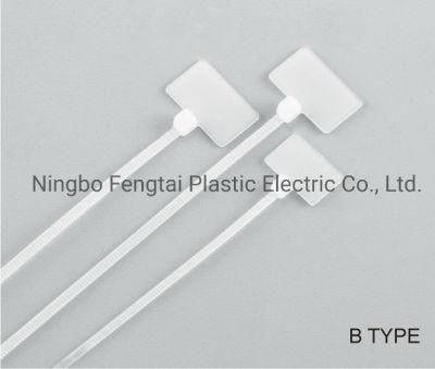 Cable Ties B-Type Outside Tag Nylon 66 Marker Ties
