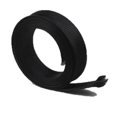 20mm Black Pet Expandable Mesh Polyester Braided Sleeving Braided Nylon Sleeving for Protection Cable Wire