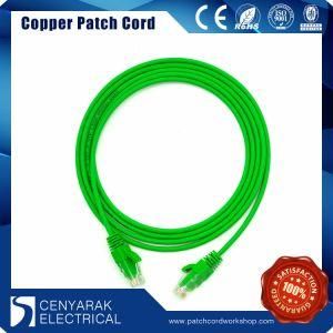 Ultra Slim Green UTP CAT6 Copper Network Patch Cord (Bare Copper)