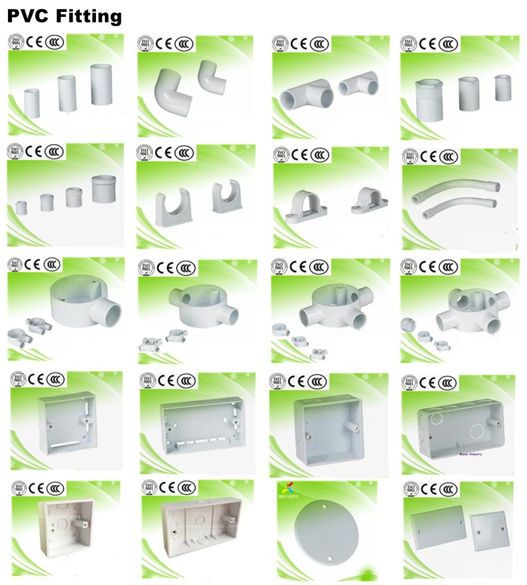 PVC Electrical Conduit Pipe White Color Plastic Products