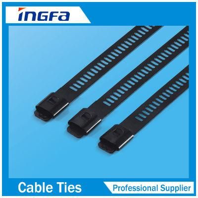 Uncoated Stainless Steel Multi Lock Cable Ties for Pipe Fixing