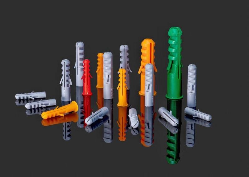 Plastic Expand Nail Plug Fixing Screw Nylon Expand Nail Plastic Expandable Grey White Anchor Wall Plug