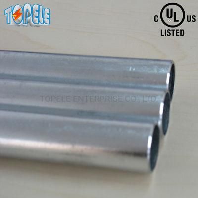 China Factory Price UL797 Electrical Steel EMT Pipe/EMT Conduit/Tubos EMT/Tuberia with Pre-Galvanized Hot DIP Galvanized Finish
