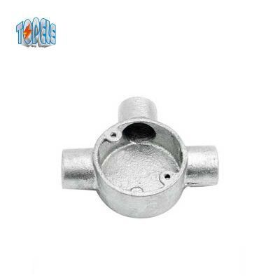 Malleable 3 Way Conduit Circular Boxes Gi Fitting Junction Boxes